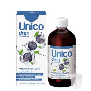 Unico Dren - con estratto secco e succo di Mirtillo250 ml