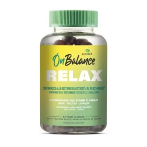 Aquilea On Balance Relax – Integratore per Relax e Benessere Quotidiano, 60 Gummies