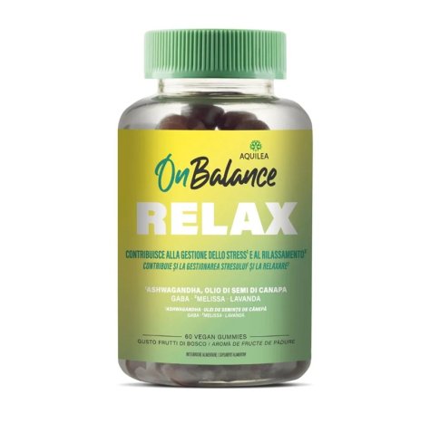 Aquilea On Balance Relax – Integratore per Relax e Benessere Quotidiano, 60 Gummies