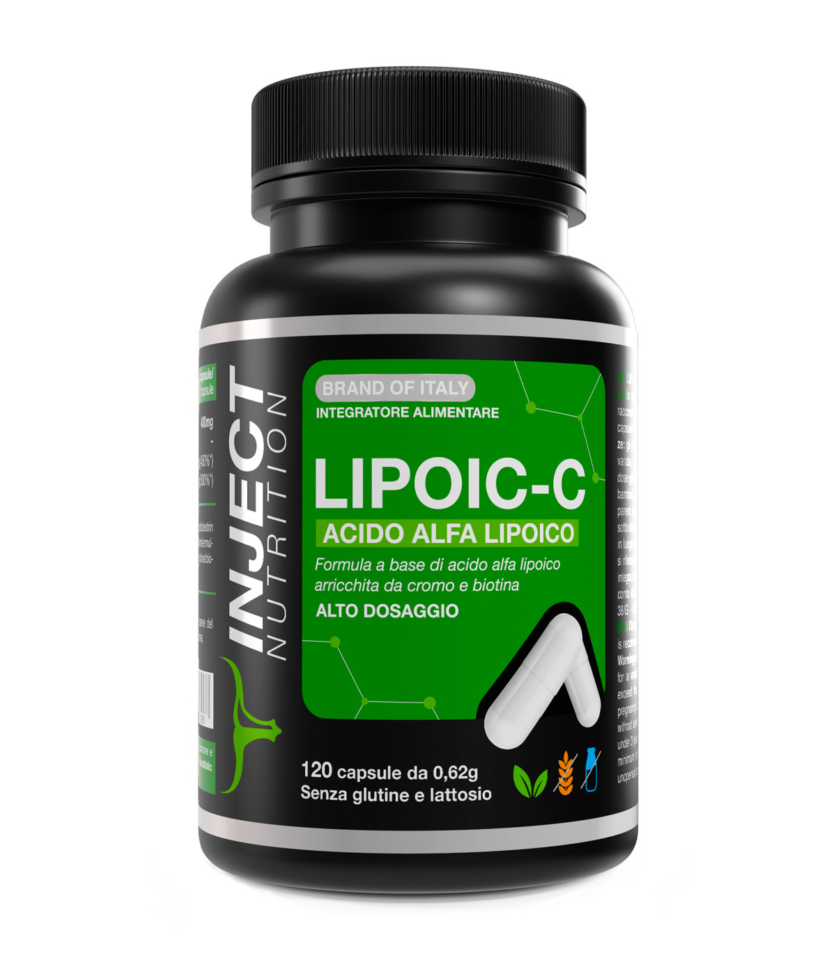 Lipoic-C a base di ALA, Cromo e Biotina (120 capsule)